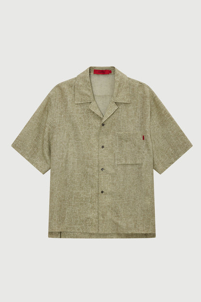 CRACKED SHIRT S/S MARBLE SAND Acupuncture