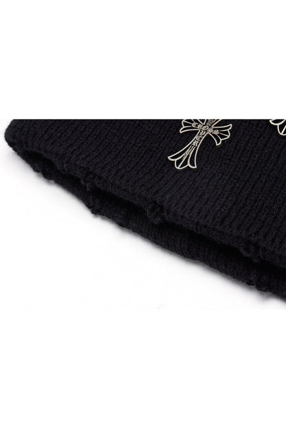 CROSS OVER BEANIE BLACK Acupuncture
