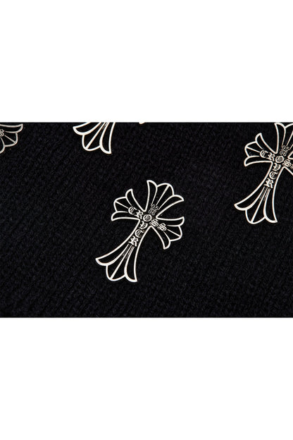 CROSS OVER BEANIE BLACK Acupuncture