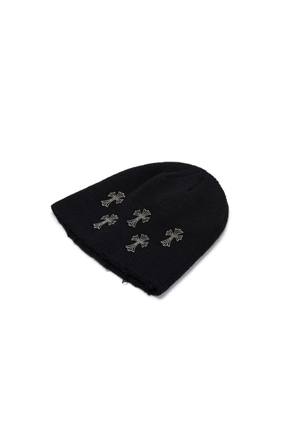 CROSS OVER BEANIE BLACK Acupuncture