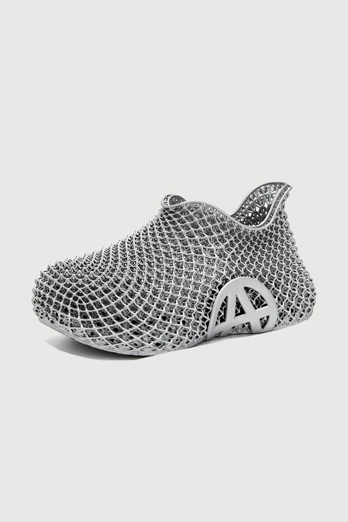 Exosonic Silver — three-quarter