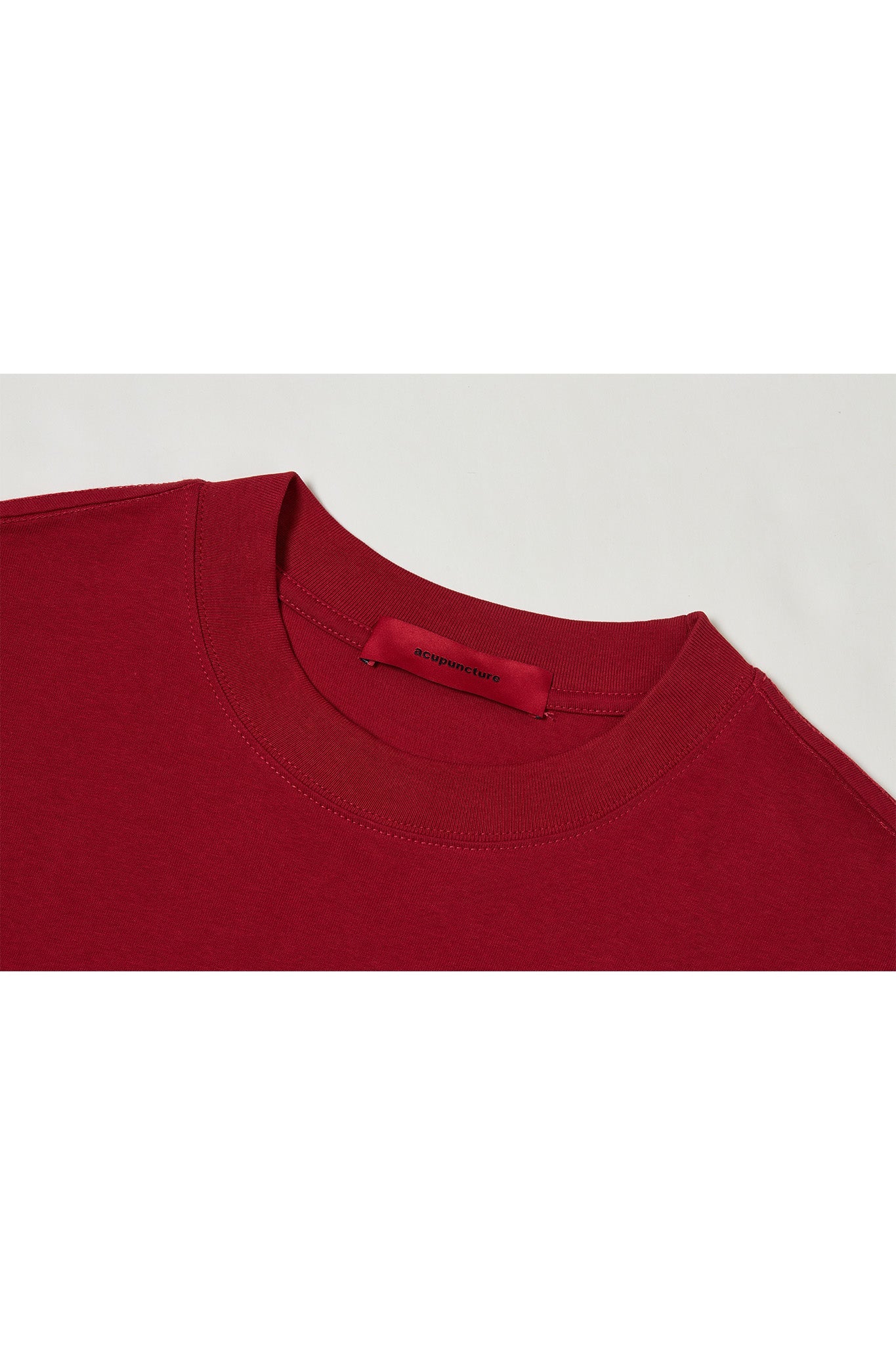 DENIM LOGO T - SHIRT RED Acupuncture