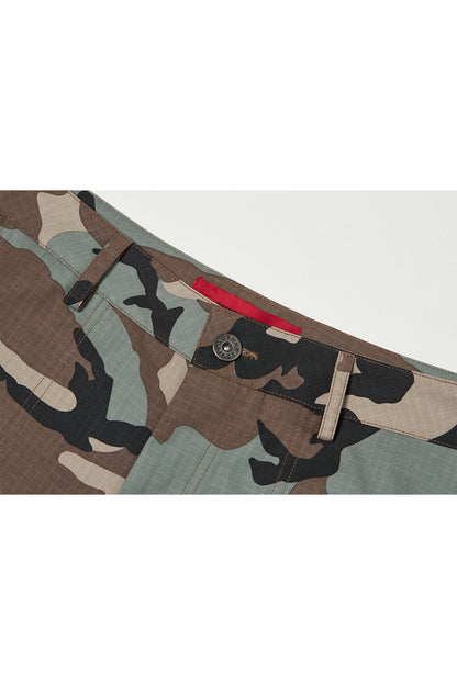 CAMOUFLA CARGO SHORTS MIXED GREEN