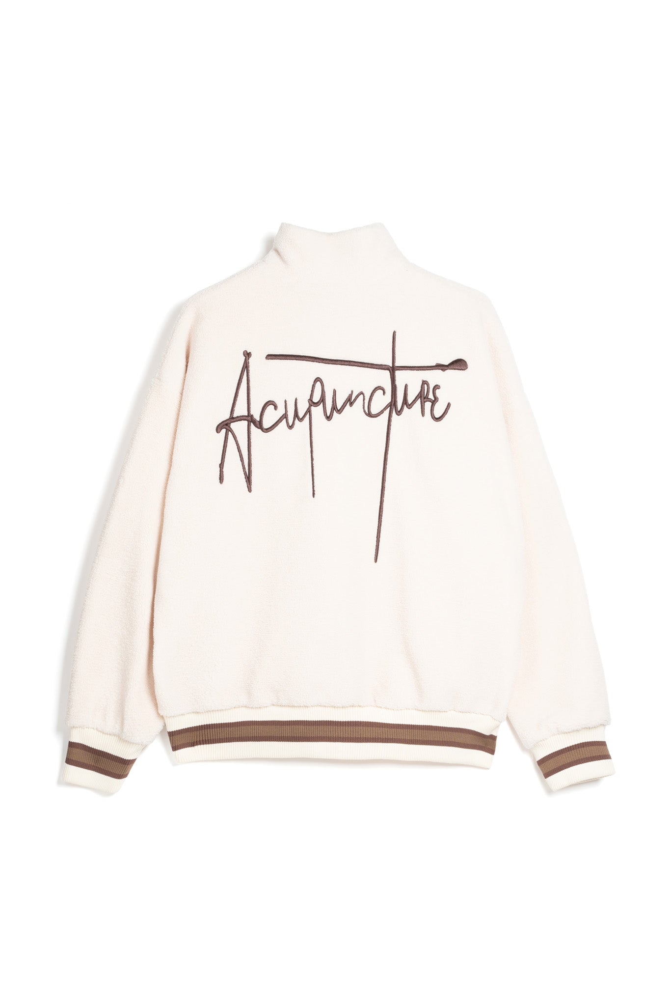 EMBLEM FLEECE JACKET CREAM Acupuncture