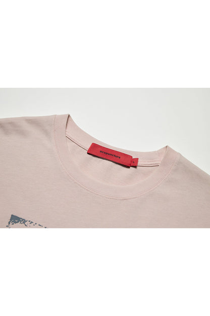 ENDLESS T - SHIRT PINK GREY Acupuncture