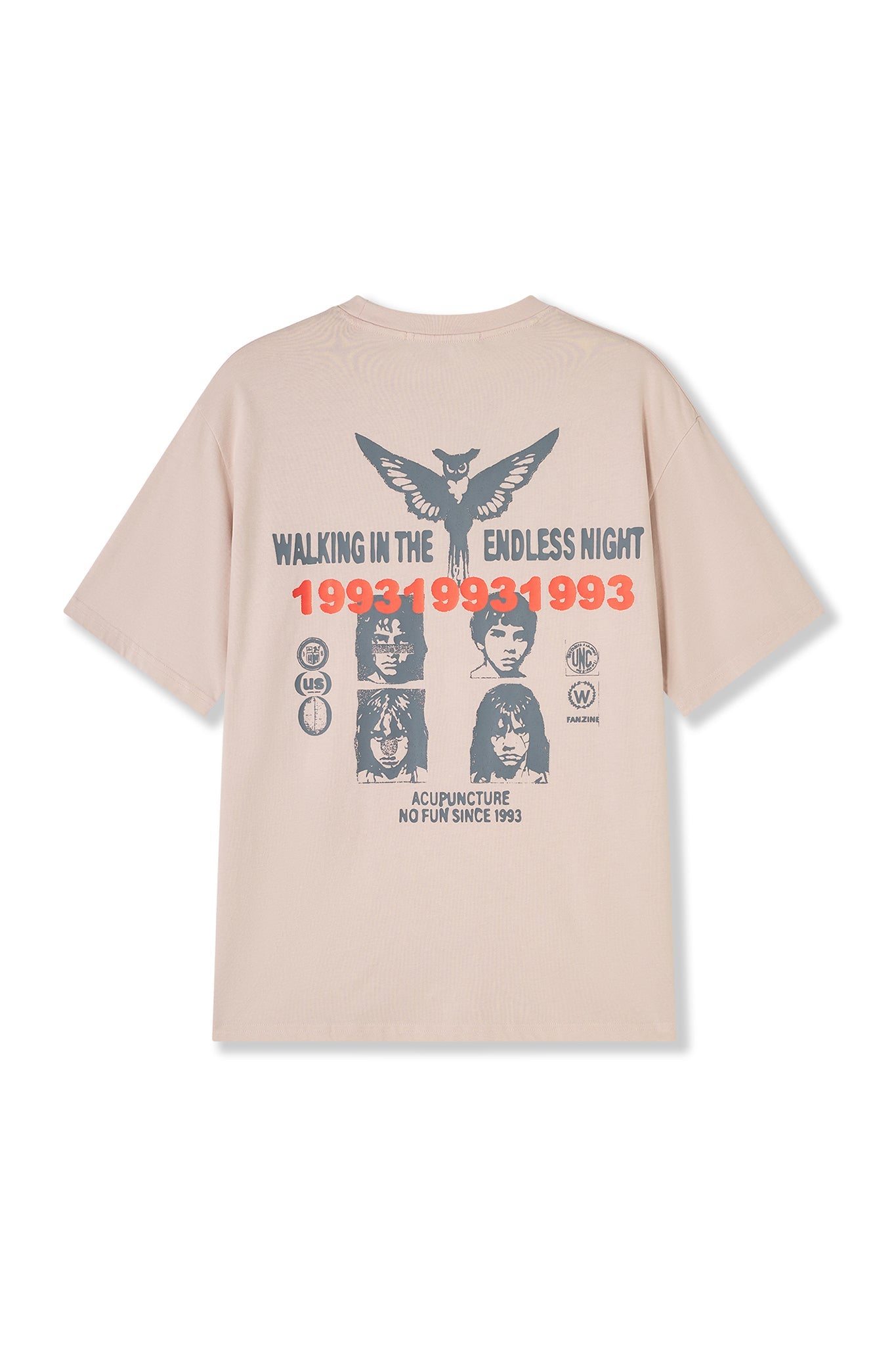 ENDLESS T - SHIRT PINK GREY Acupuncture