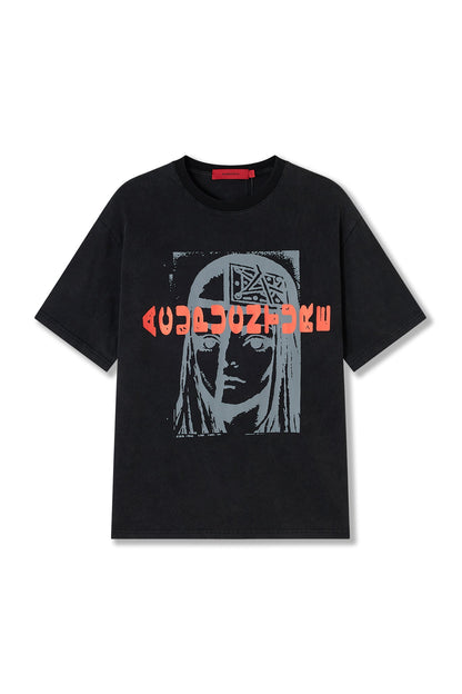 ENDLESS T - SHIRT WASHED BLACK Acupuncture