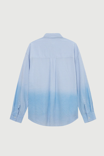 FADED STRIPES SHIRT LIGHT BLUE Acupuncture