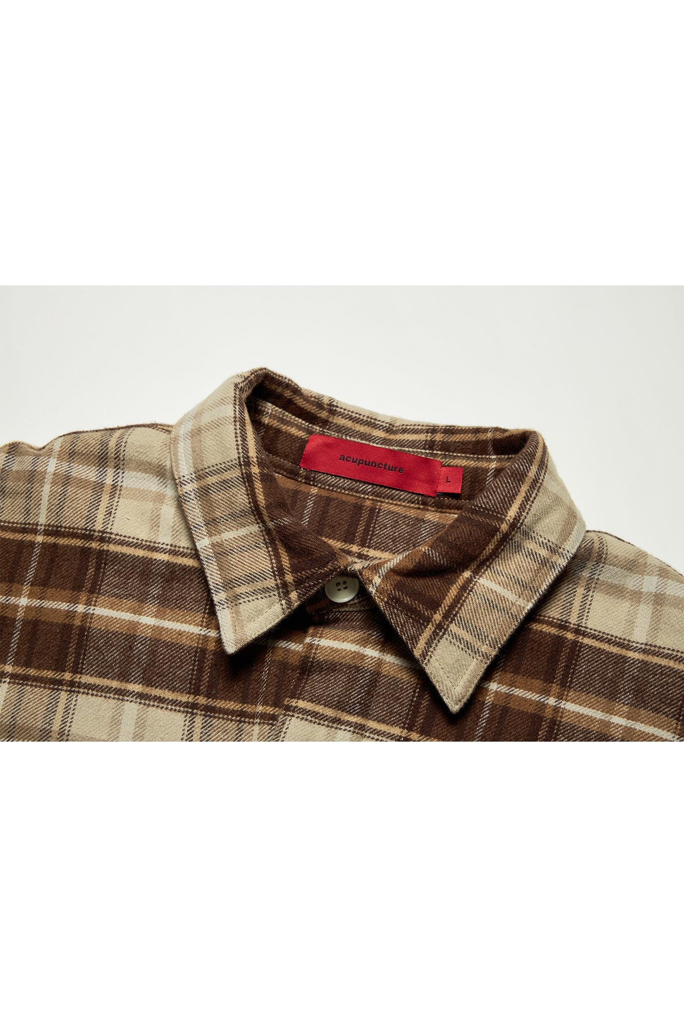 FLANNEL JACKET KHAKI Acupuncture