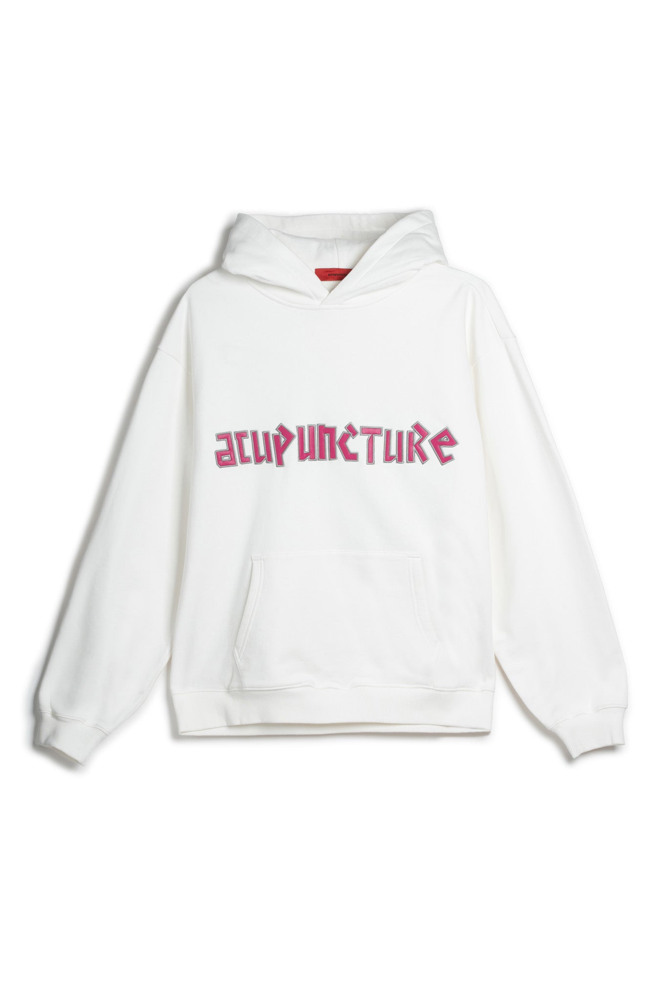 FLYING EMBLEM HOODIE WHITE Acupuncture