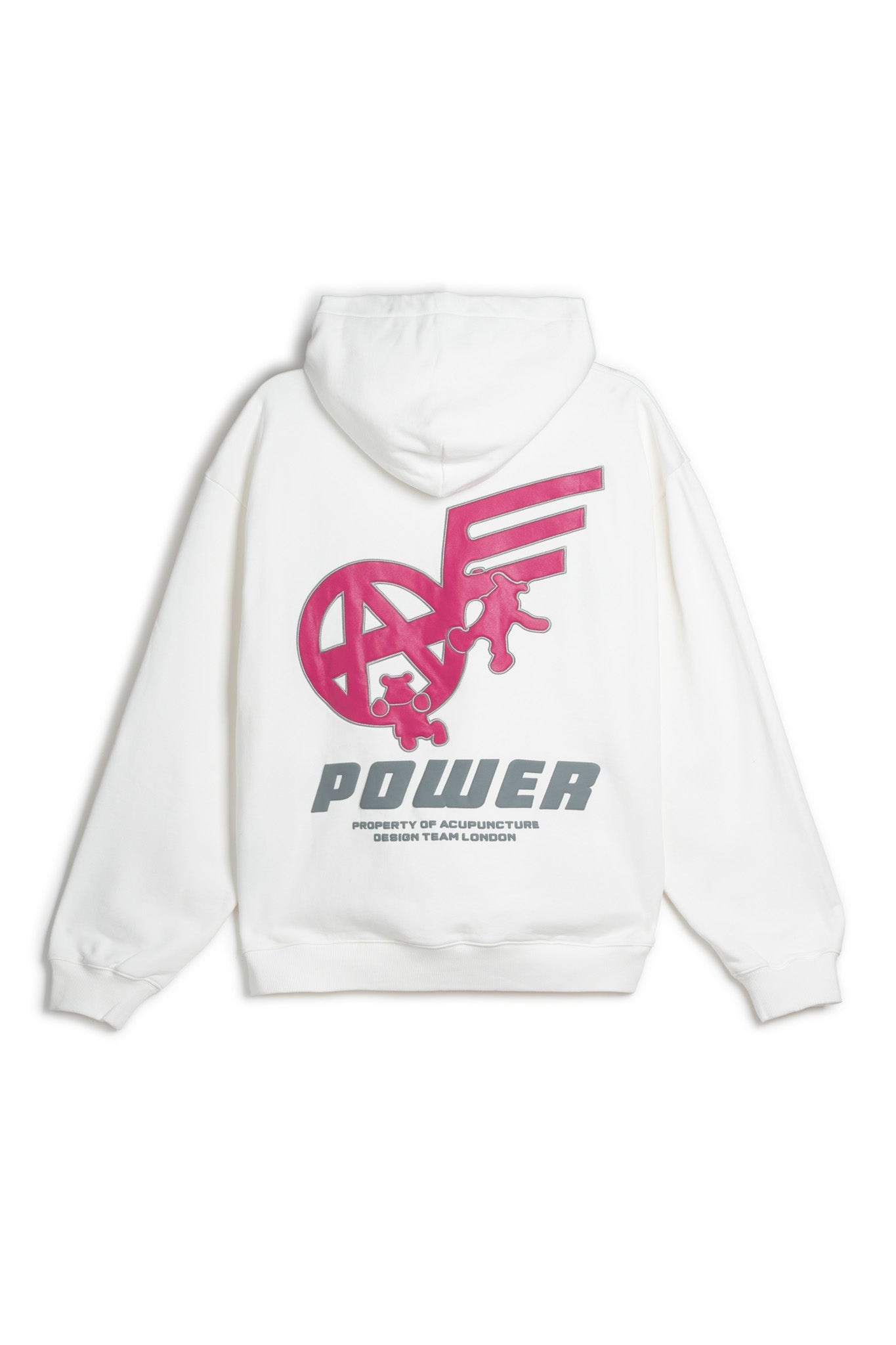 FLYING EMBLEM HOODIE WHITE Acupuncture