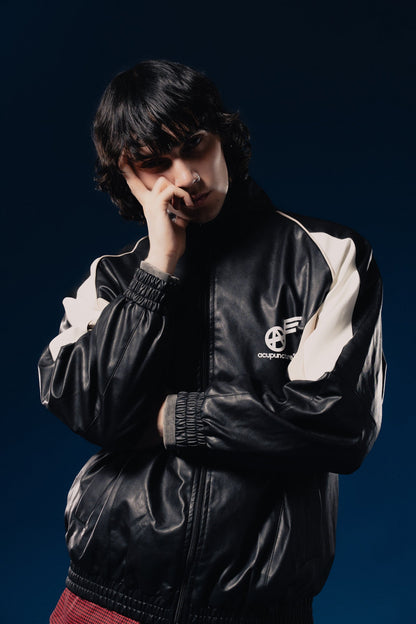 FLYING EMBLEM JACKET BLACK Acupuncture