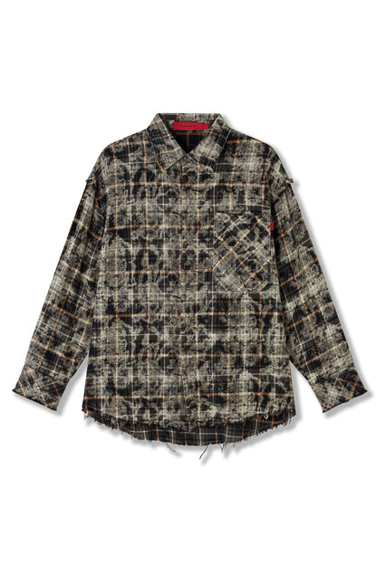 HYPER ACID SHIRT BLACK GRID Acupuncture