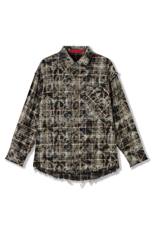 HYPER ACID SHIRT BLACK GRID Acupuncture