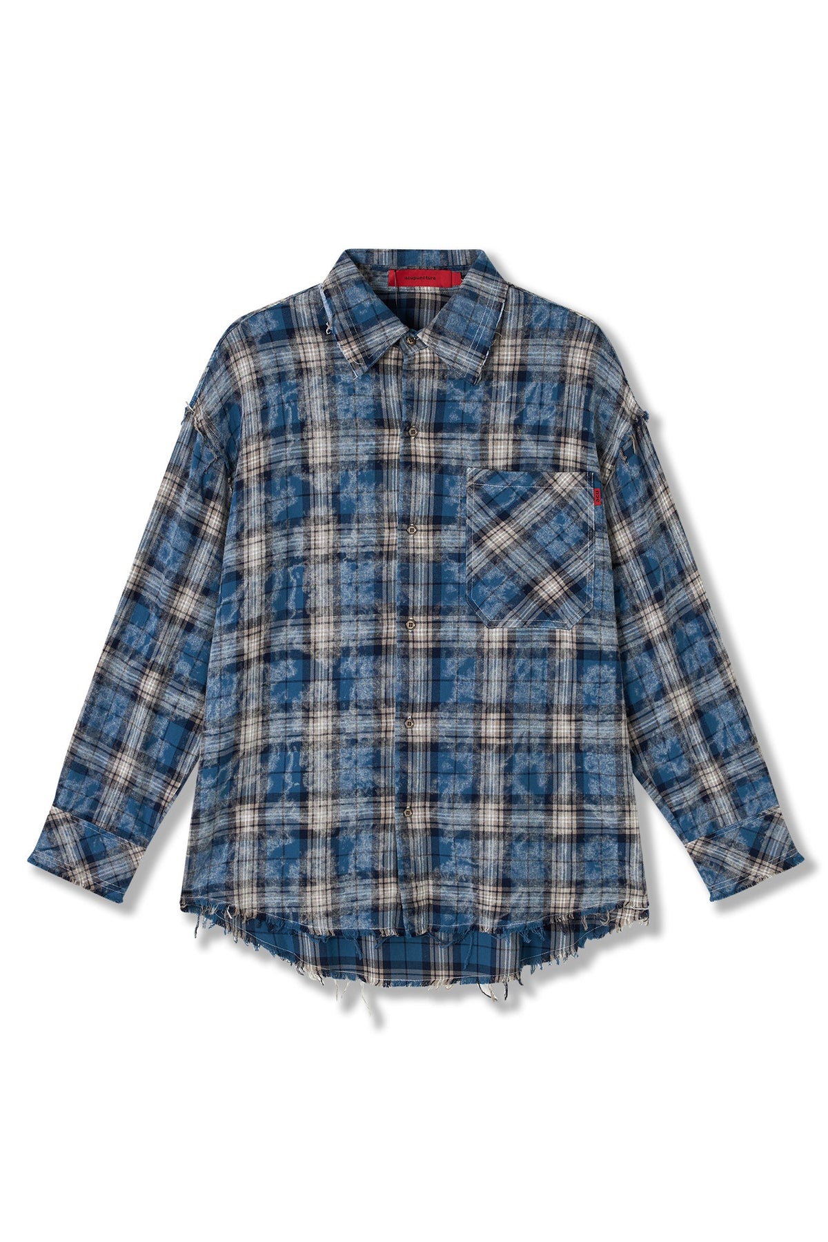 HYPER ACID SHIRT BLUE GRID Acupuncture