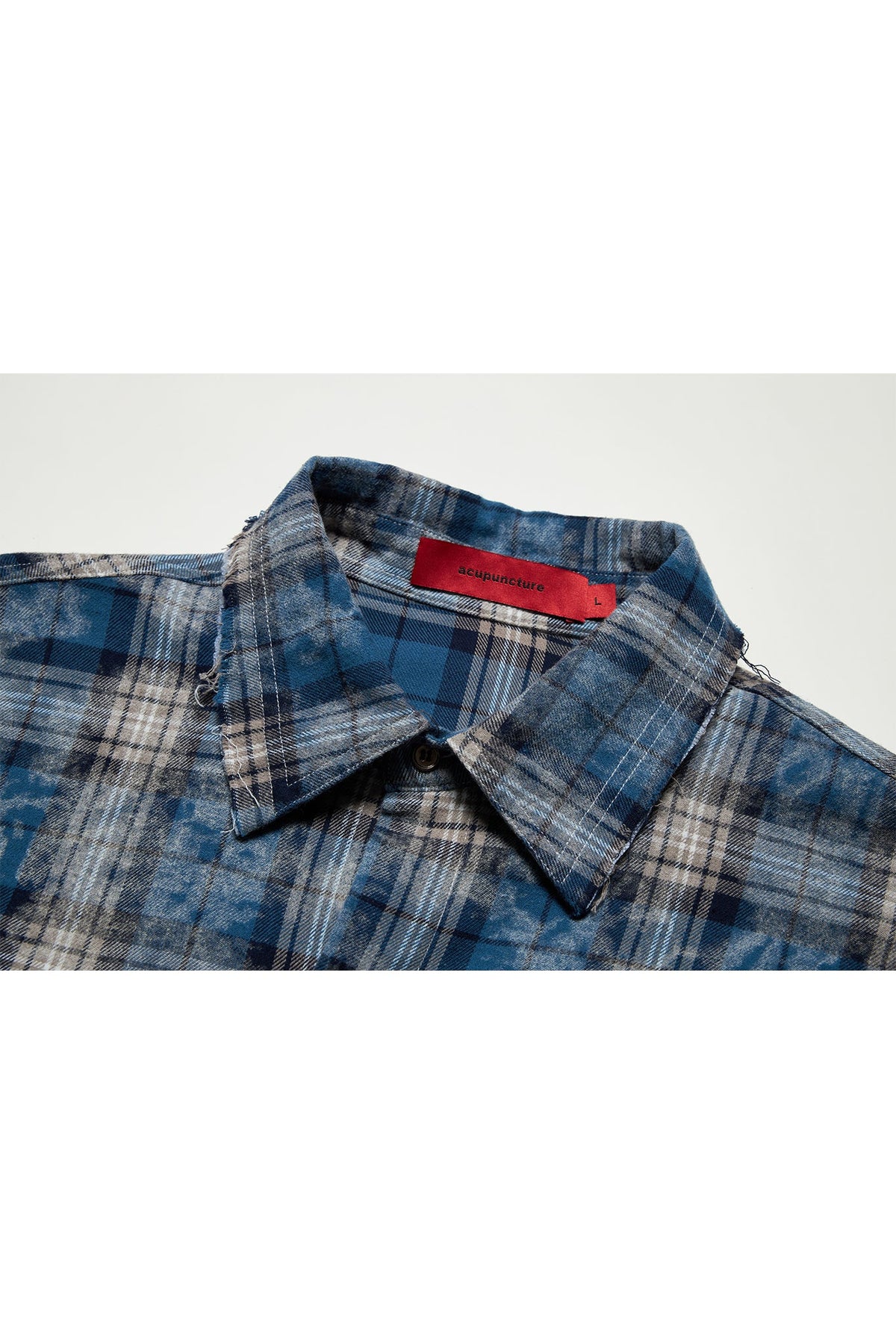 HYPER ACID SHIRT BLUE GRID Acupuncture