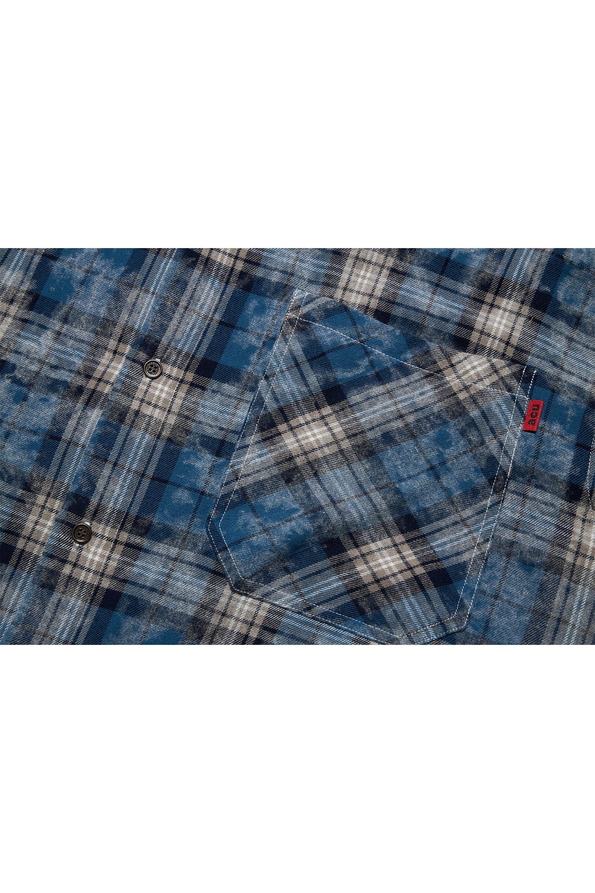 HYPER ACID SHIRT BLUE GRID Acupuncture