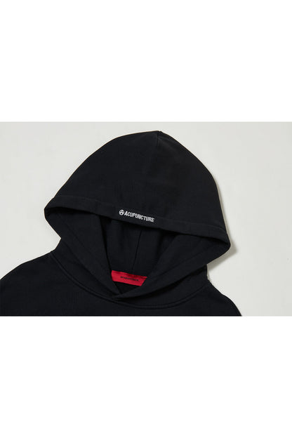 KNIFE MARK HOODIE BLACK Acupuncture
