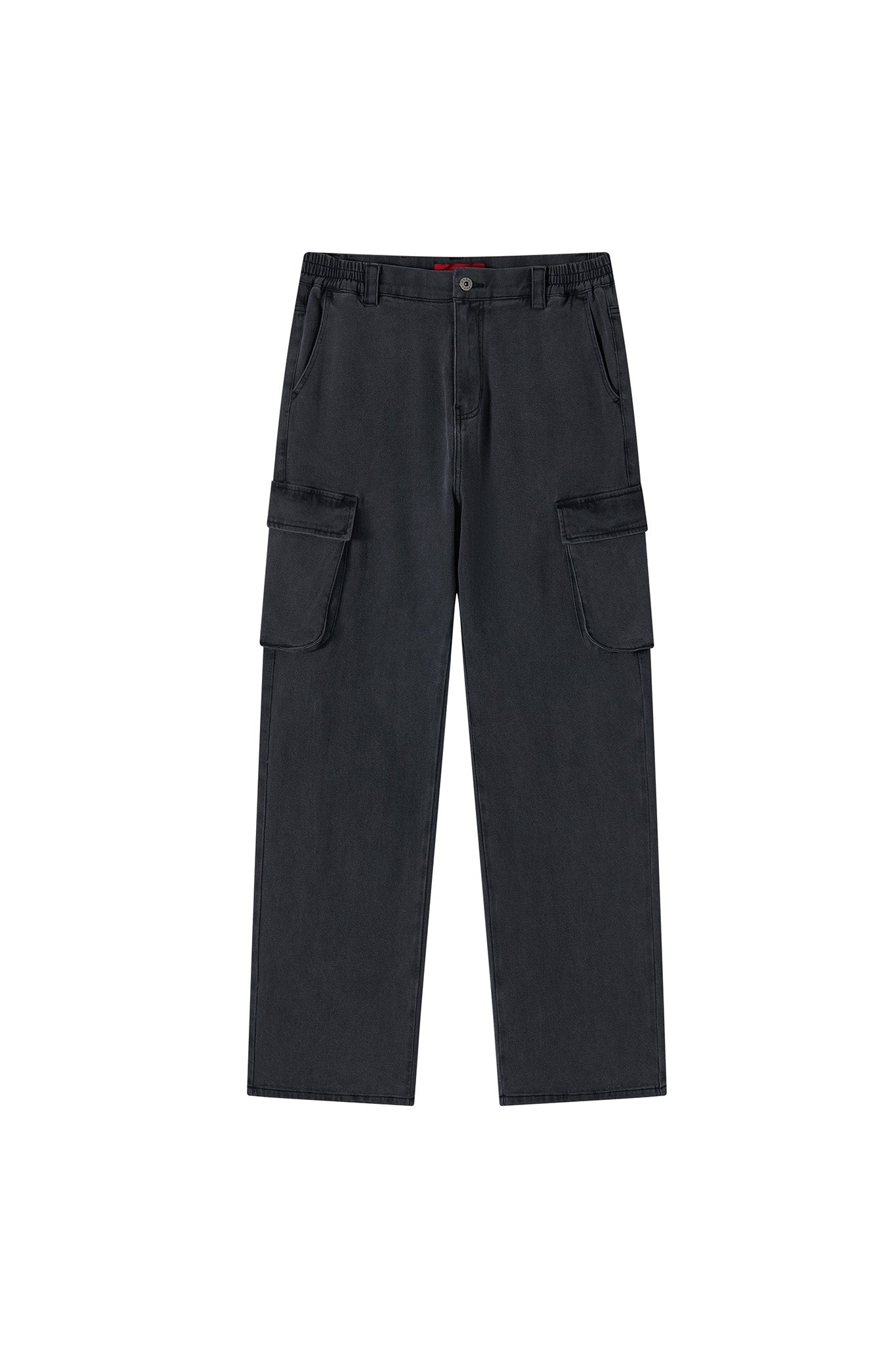 LOOSE STRAIGHT DENIM PANTS DARK BLUE Acupuncture