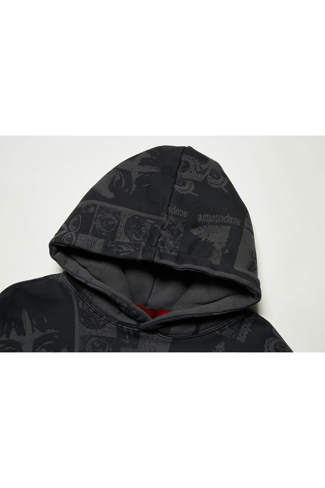 MANIFESTO HOODIE DARK GREY Acupuncture