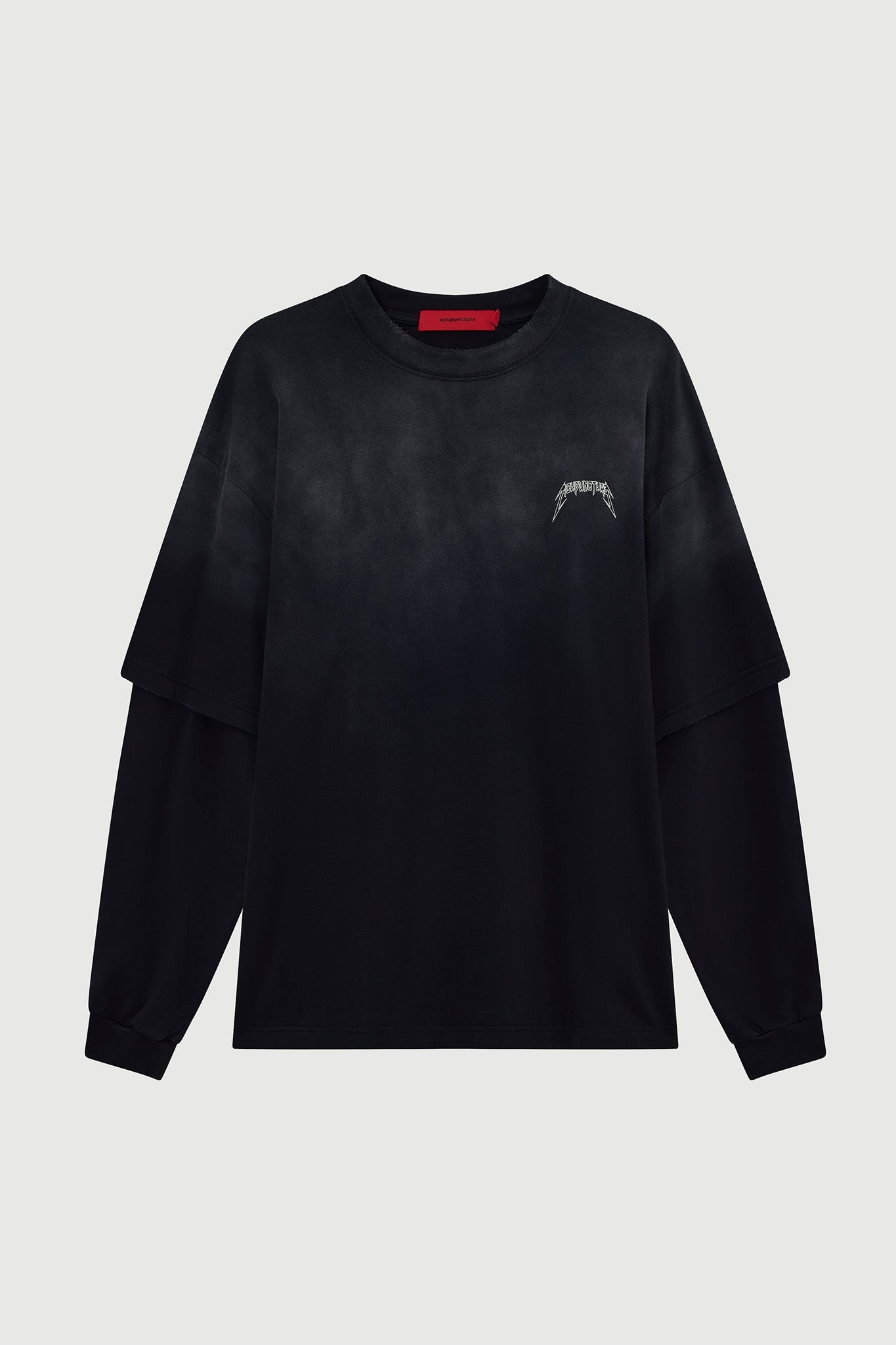 METAL LONGSLEEVE WASHED BLACK Acupuncture