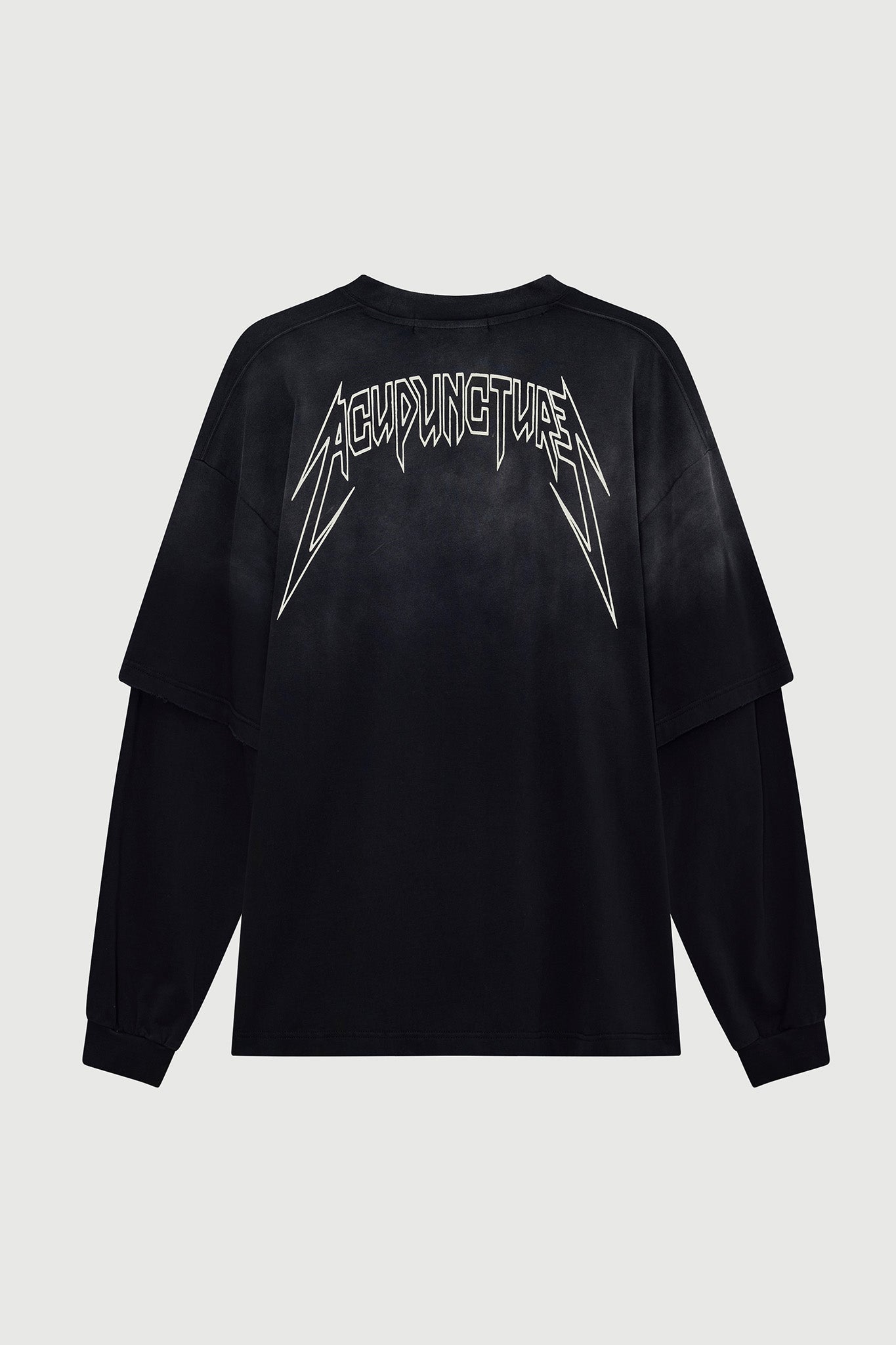 METAL LONGSLEEVE WASHED BLACK Acupuncture