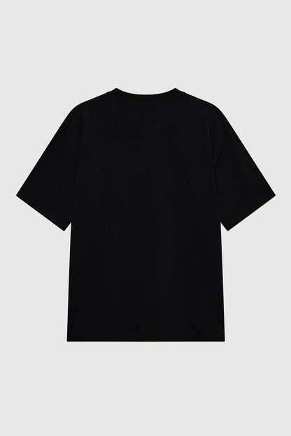 NIGHT FACES T - SHIRT WASHED BLACK Acupuncture