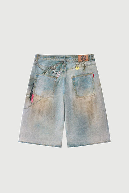 OCEAN FRONT SHORTS DENIM BLUE Acupuncture
