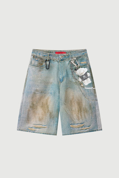 OCEAN FRONT SHORTS DENIM BLUE Acupuncture