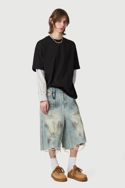OCEAN FRONT SHORTS RISE WASH Acupuncture