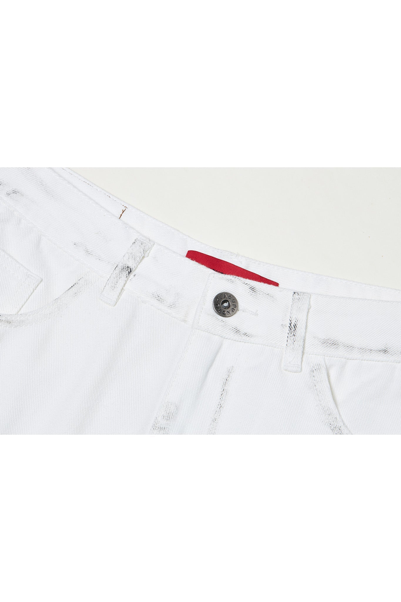 PAINTER DENIM SHORTS WHITE Acupuncture