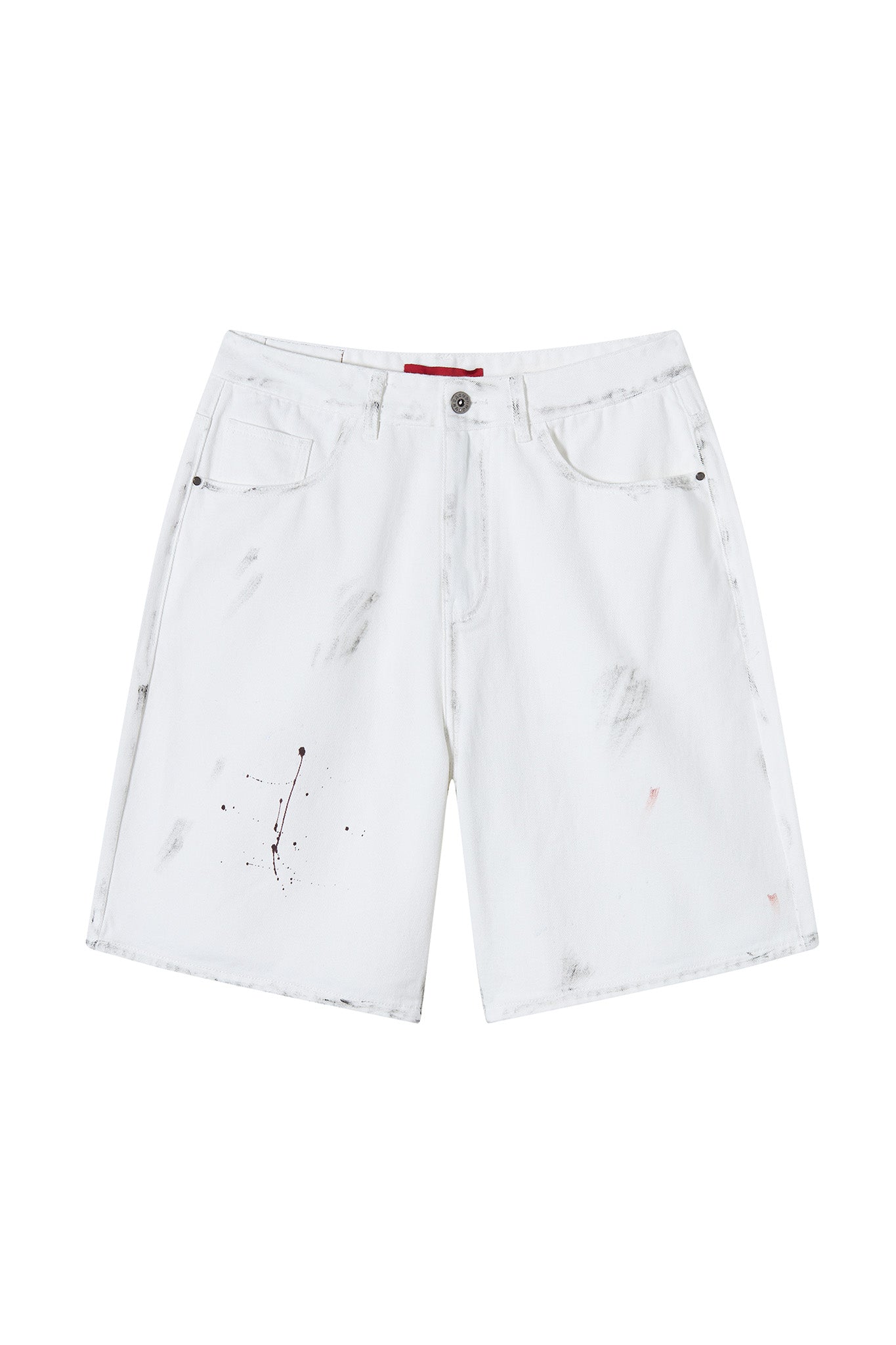 PAINTER DENIM SHORTS WHITE Acupuncture