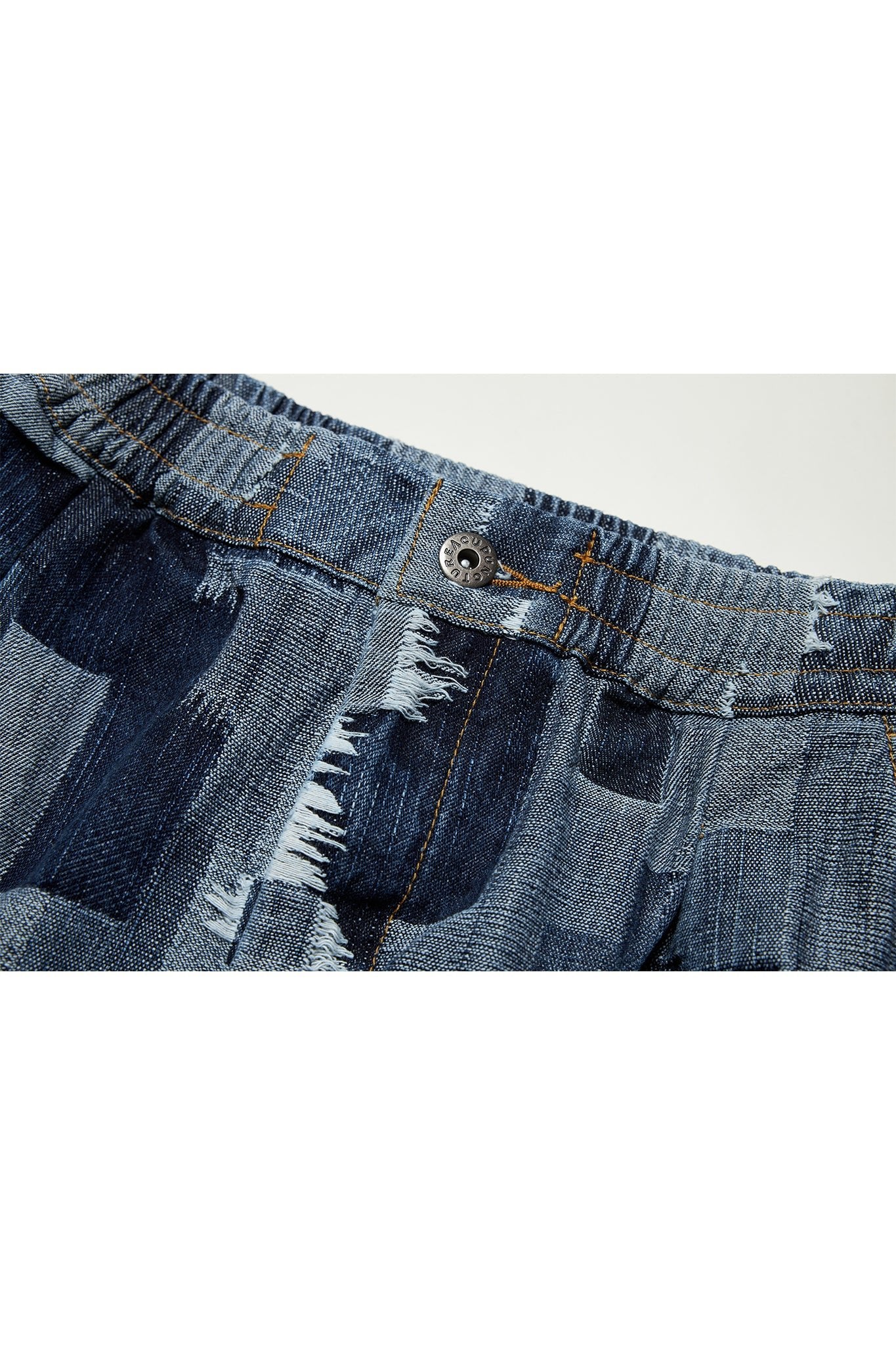 PATCH WORK PANT BLUE Acupuncture