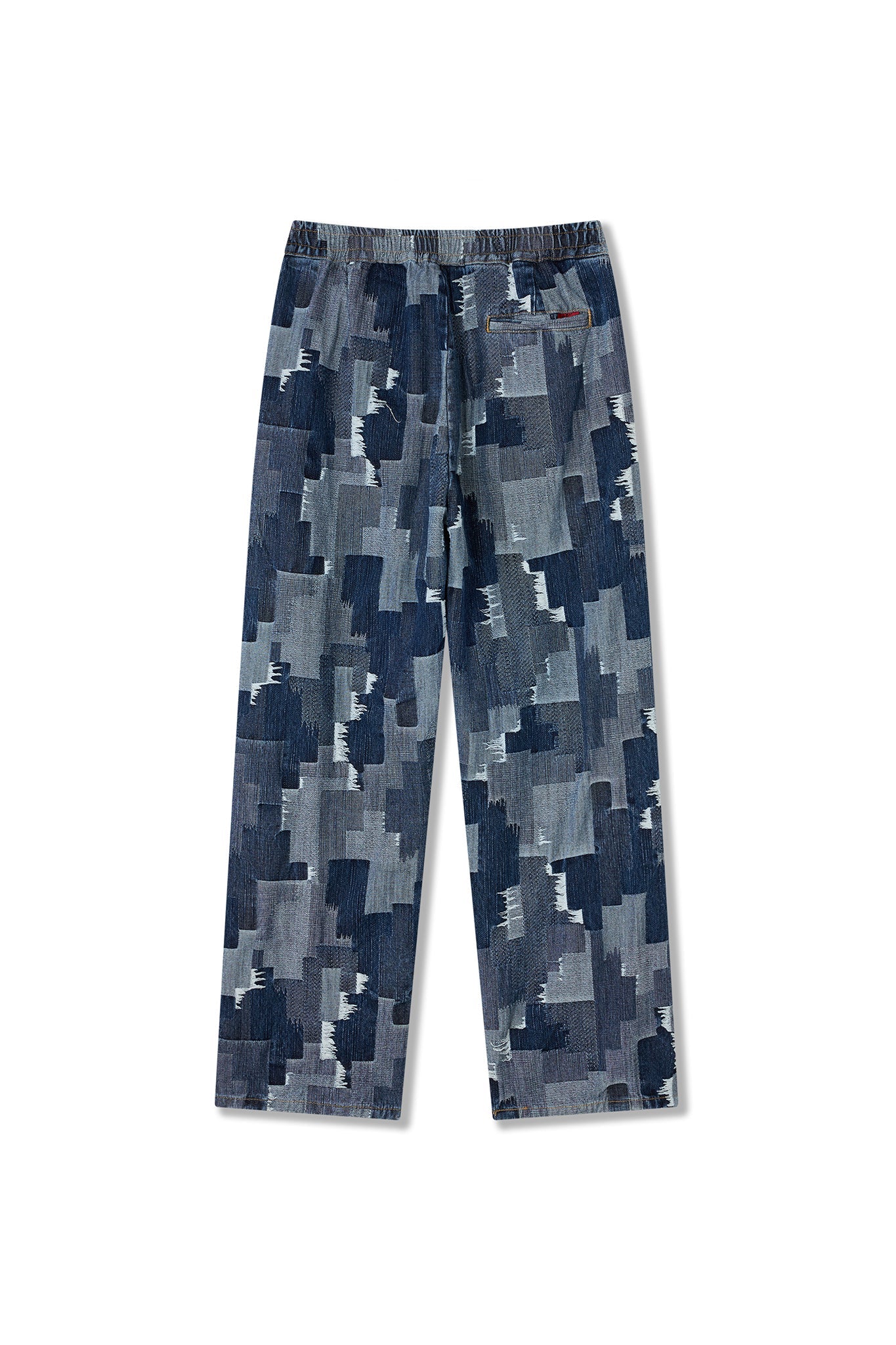 PATCH WORK PANT BLUE Acupuncture