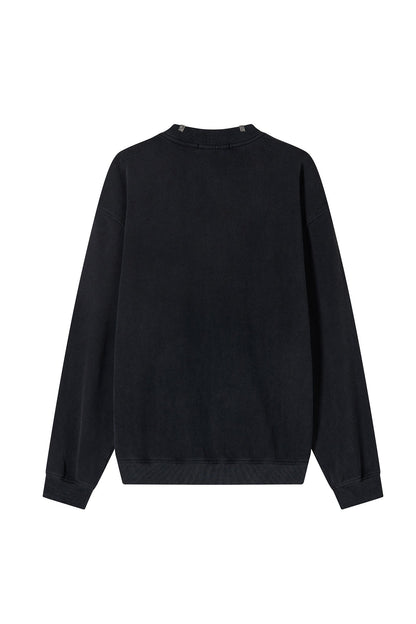PIERCING LS SHIRT DARK GREY Acupuncture