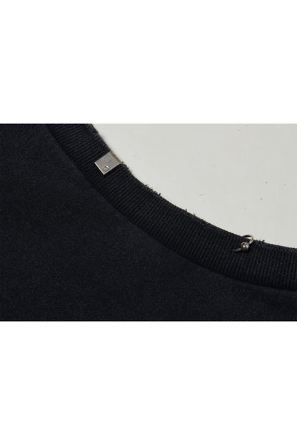 PIERCING SLEEVELESS T - SHIRT BLACK Acupuncture