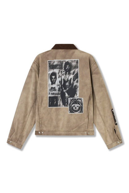 PUNKER JACKET COFFEE QUARTZ Acupuncture