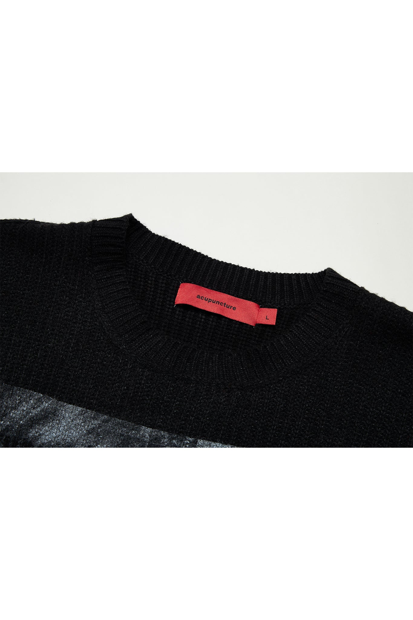 PUNKER SWEATER WASHED BLACK Acupuncture