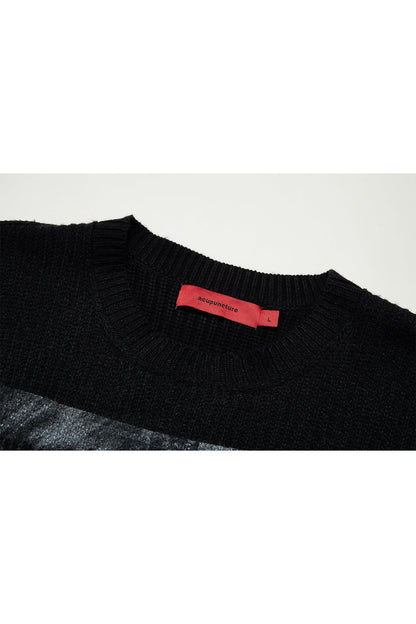 PUNKER SWEATER WASHED BLACK Acupuncture