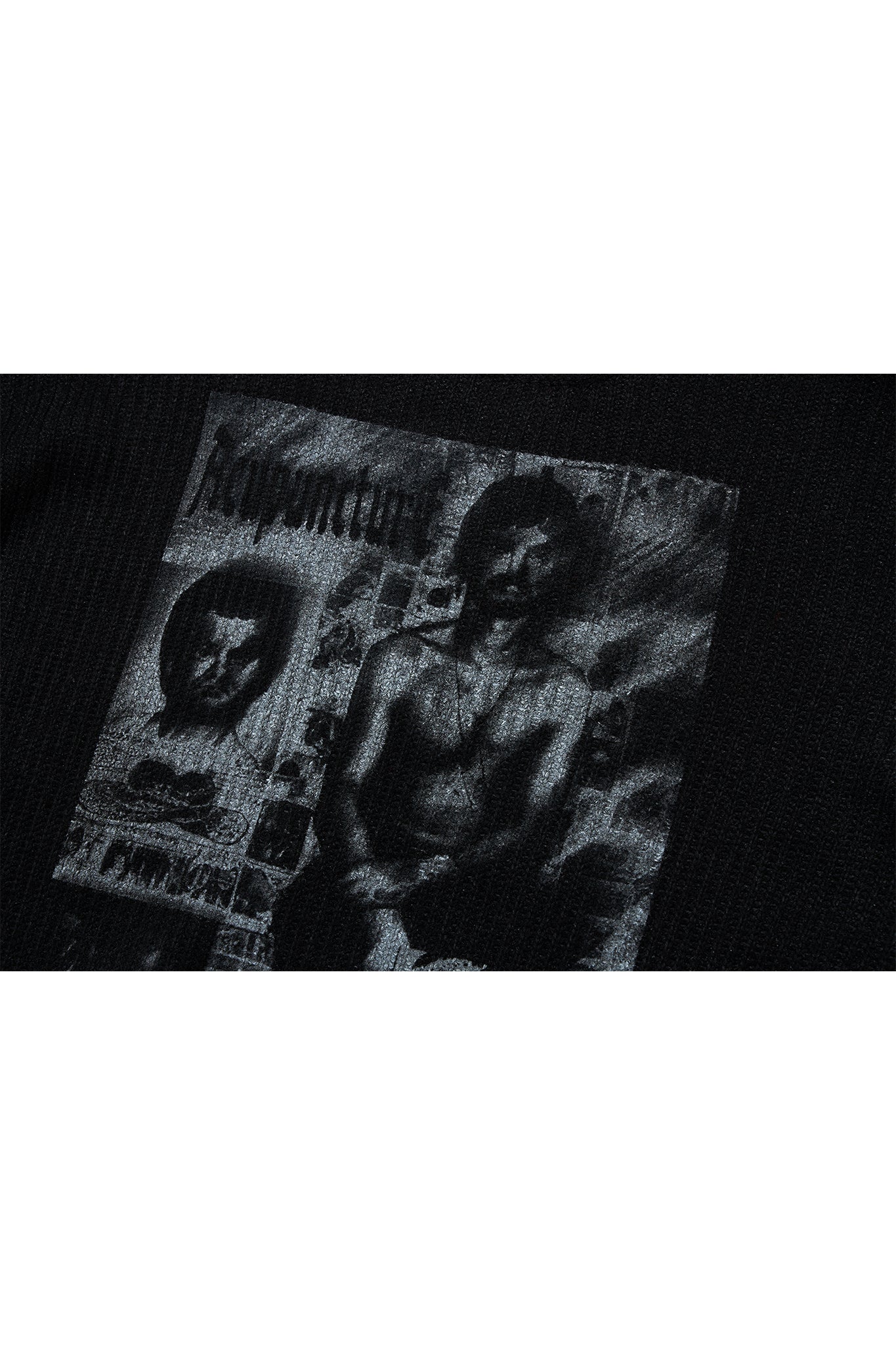 PUNKER SWEATER WASHED BLACK Acupuncture