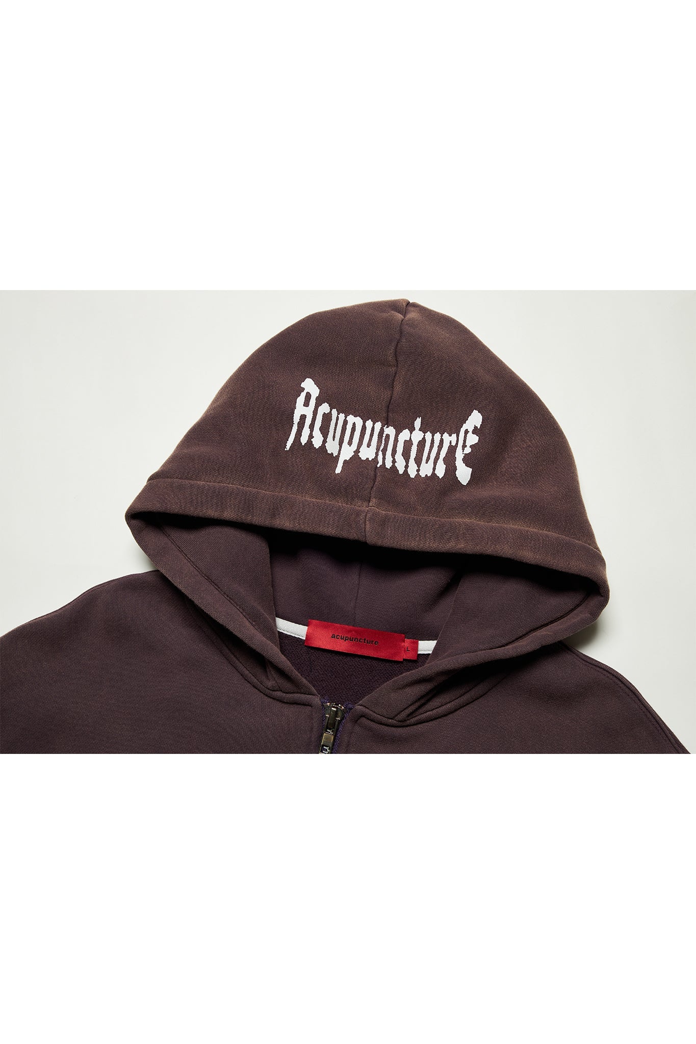 PUNKER ZIP HOODIE POMACE RED Acupuncture