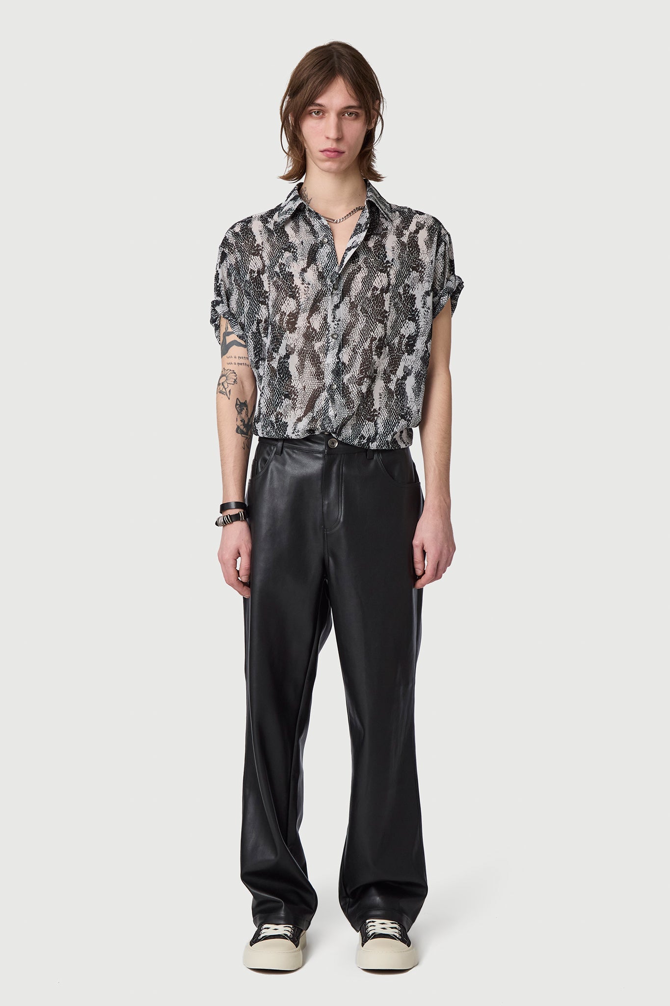 PYTHON SHIRT S/S GREY Acupuncture