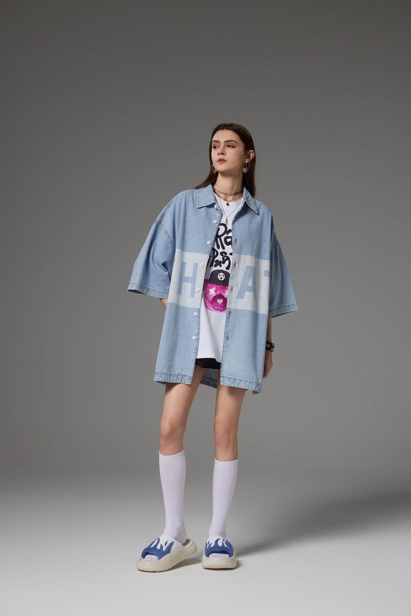 SAY WHAT SHIRT LIGHT BLUE Acupuncture