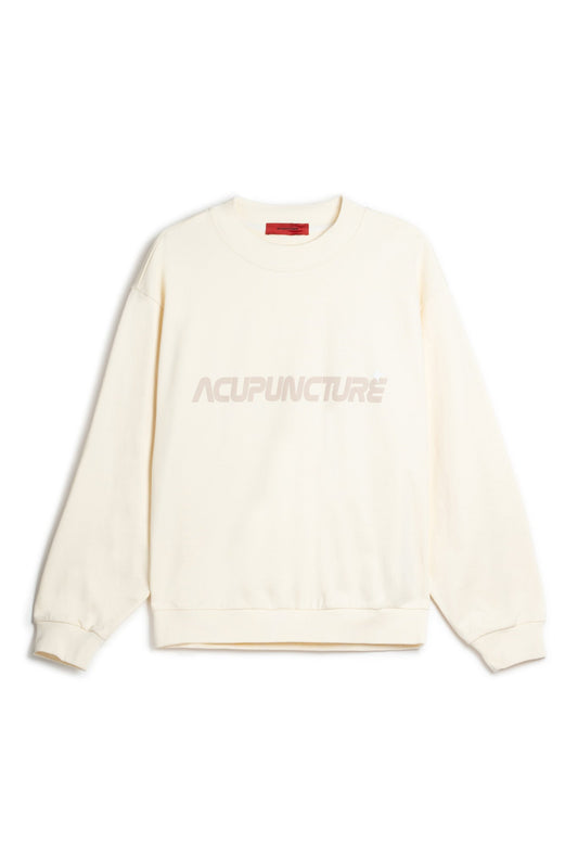 SHADOW BEAR CREWNECK CREAM Acupuncture