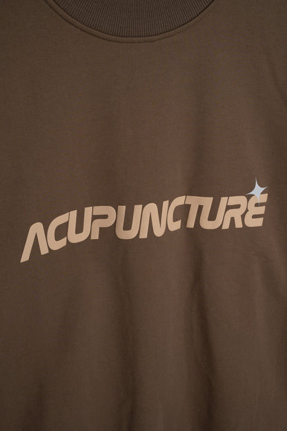 SHADOW BEAR CREWNECK KHAKI Acupuncture