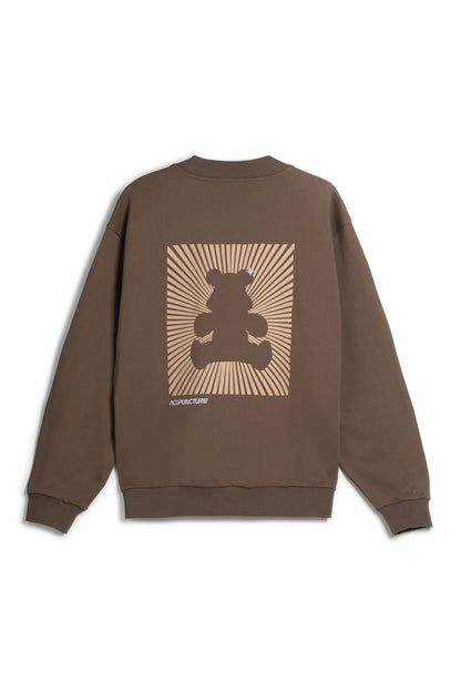 SHADOW BEAR CREWNECK KHAKI Acupuncture