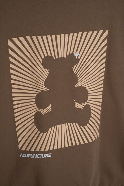 SHADOW BEAR CREWNECK KHAKI Acupuncture