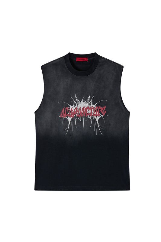SLEEVELESS SWEATSHIRT BLACK Acupuncture