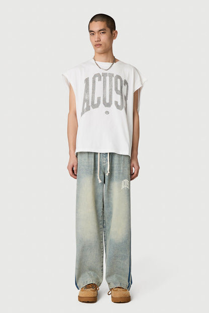 SPORTY DENIM PANT BLUE Acupuncture