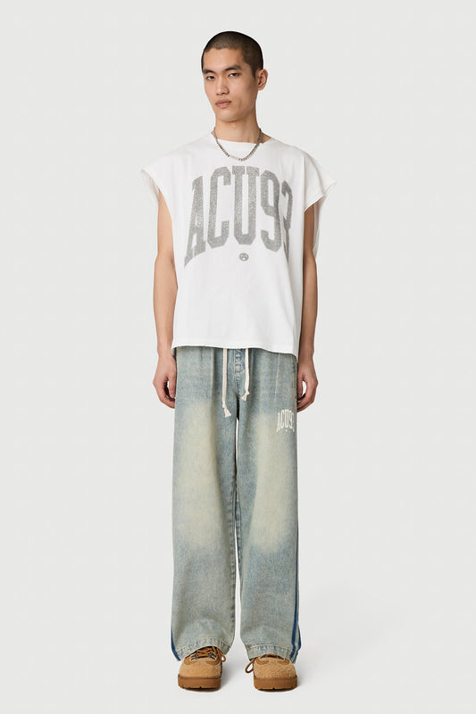 SPORTY DENIM PANT BLUE Acupuncture